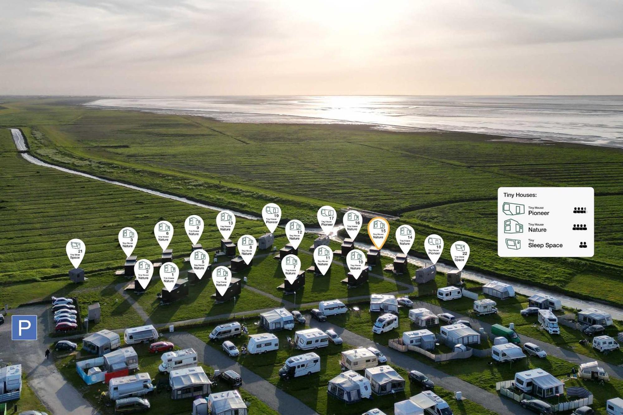 Tiny House Nature 15 Zur Meerseite - Green Tiny Village Harlesiel Carolinensiel Esterno foto